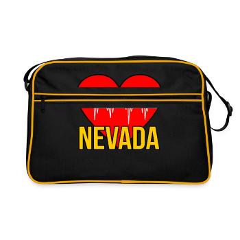 Nevada Heartbeat Gift - Retro Bag - black/gold - Front