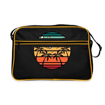 Arizona ferien geschenk - Retro Tasche - Schwarz/Gold - Vorne
