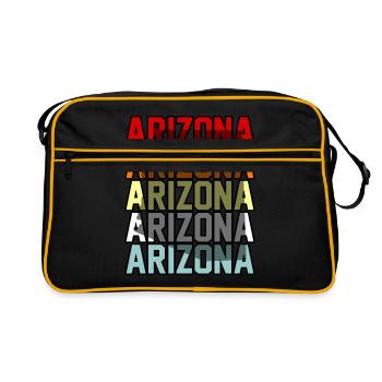 Arizona resident gift - Retro Bag - black/gold - Front