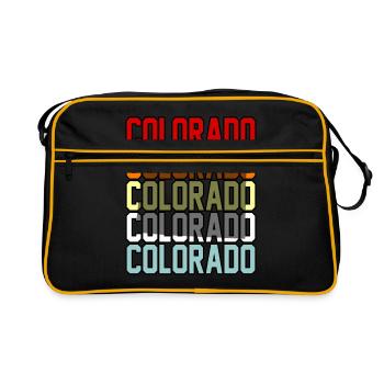 Colorado resident gift - Retro Bag - black/gold - Front