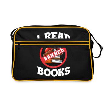 Lesen - Retro Tasche - Schwarz/Gold - Vorne