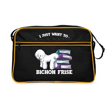 Lesen - Retro Tasche - Schwarz/Gold - Vorne