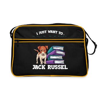 Lesen - Retro Tasche - Schwarz/Gold - Vorne