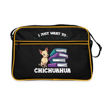 Lesen - Retro Tasche - Schwarz/Gold - Vorne