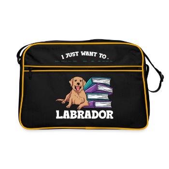 Lesen - Retro Tasche - Schwarz/Gold - Vorne