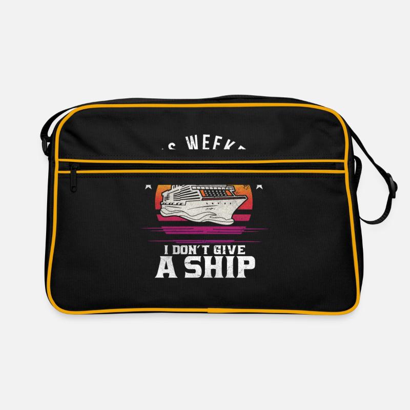 Kreuzfahrt - Retro Tasche - Schwarz/Gold