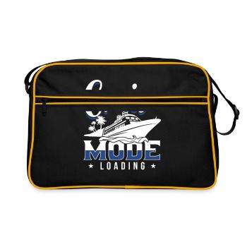 Kreuzfahrt - Retro Tasche - Schwarz/Gold - Vorne