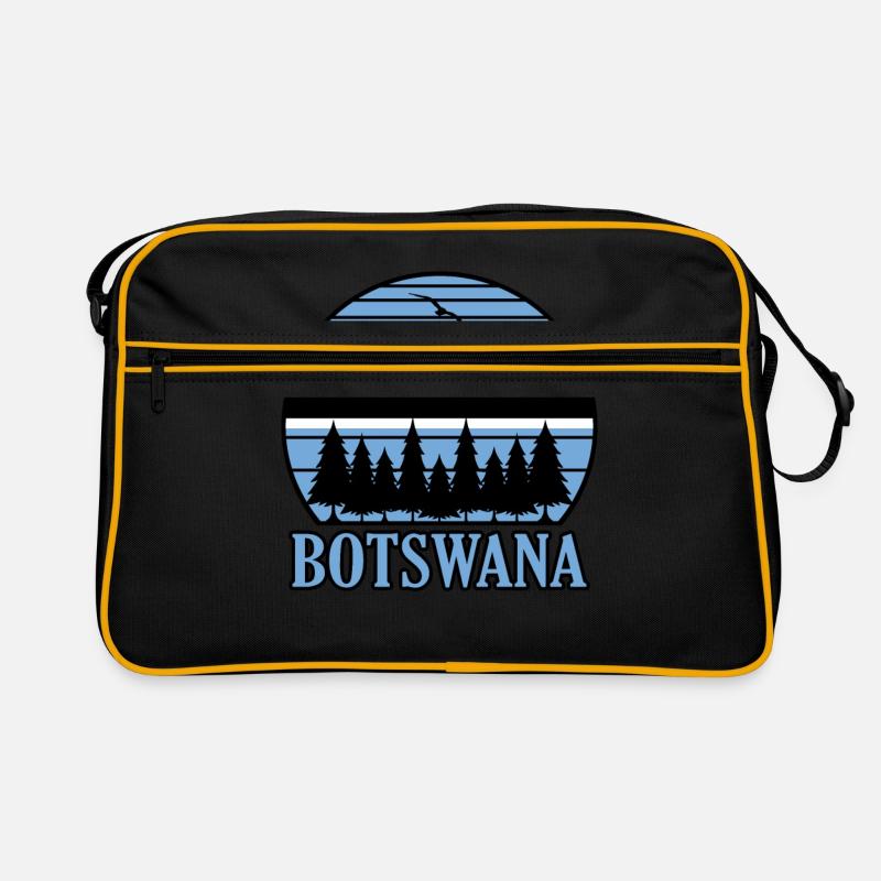 Botswana - Retro Tasche - Schwarz/Gold