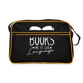 Lesen - Retro Tasche - Schwarz/Gold - Vorne