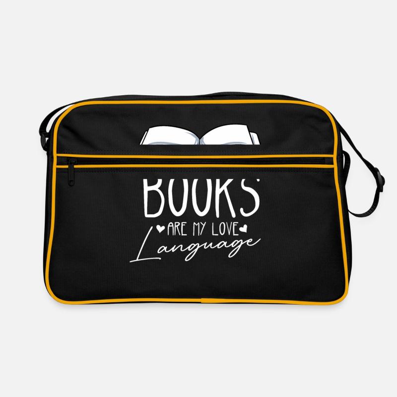 Lesen - Retro Tasche - Schwarz/Gold