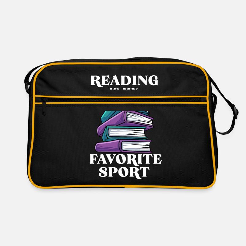 Lesen - Retro Tasche - Schwarz/Gold