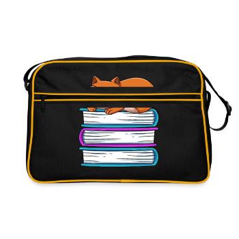 Lesen - Retro Tasche - Schwarz/Gold - Vorne