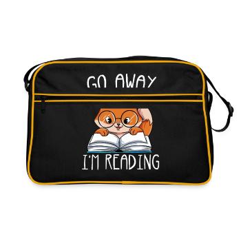 Lesen - Retro Tasche - Schwarz/Gold - Vorne