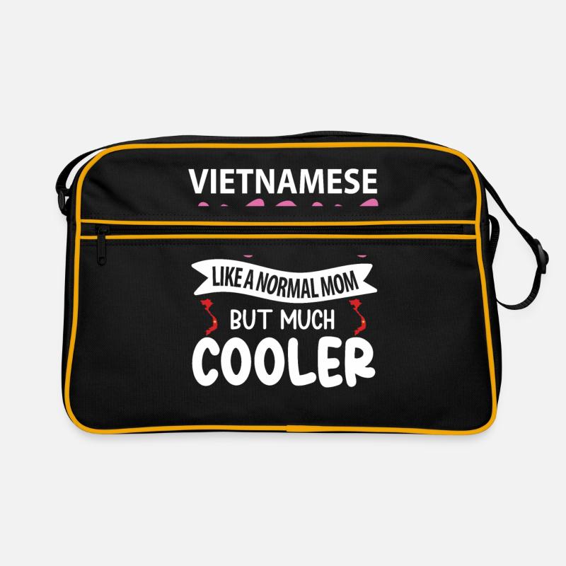 Vietnam - Retro Tasche - Schwarz/Gold