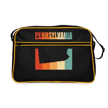 Beauty Of Pennsylvania gift - Retro Bag - black/gold - Front