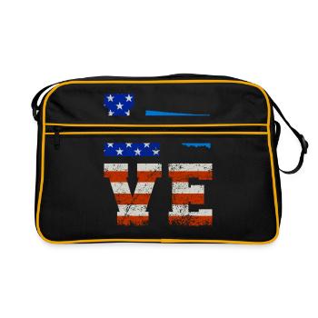 Dear oklahoma gift - Retro Bag - black/gold - Front