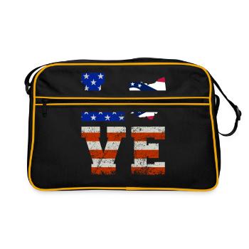Ohio bewohner geschenk - Retro Tasche - Schwarz/Gold - Vorne
