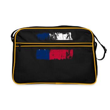 Cadeau de voyage au Texas - Sac Retro - noir/or - Devant