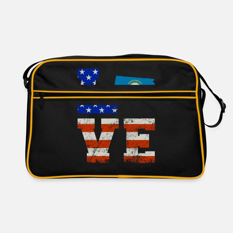 Liebe South Dakota Geschenk Retro Tasche