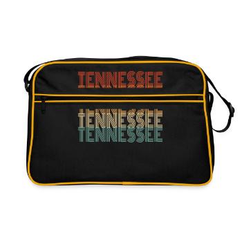 Geschenk Der Einwohner Von Tennessee - Retro Tasche - Schwarz/Gold - Vorne