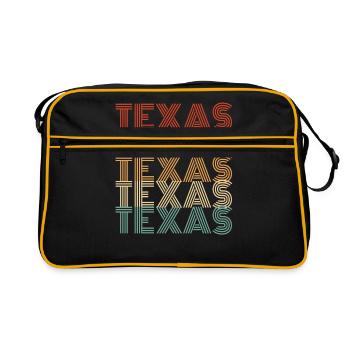 Cadeau d’aventure au Texas - Sac Retro - noir/or - Devant