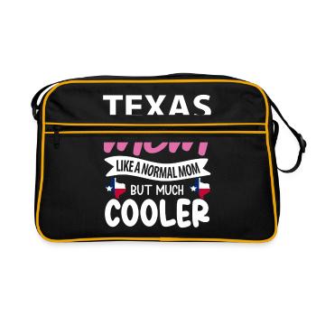 Cadeau de mère texas - Sac Retro - noir/or - Devant