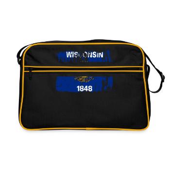Cadeau Beauty Of Wisconsin - Sac Retro - noir/or - Devant