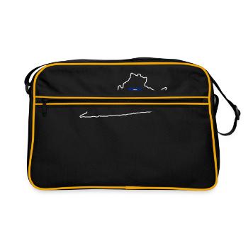 Schönheit Von Virginia Geschenk - Retro Tasche - Schwarz/Gold - Vorne
