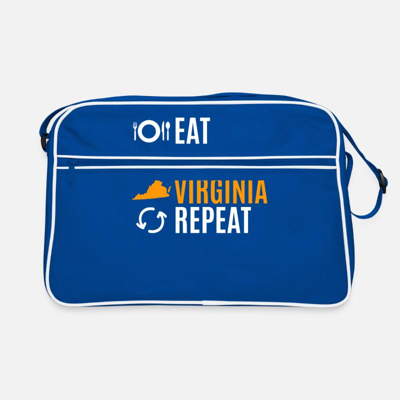 Essen Sie Schlaf-virginia-wiederholungs-geschenk Retro Tasche