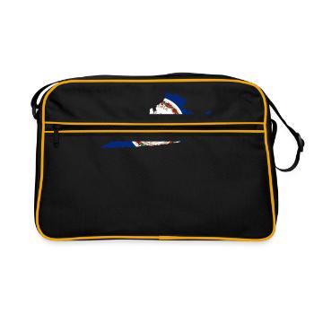 Virginia reisen geschenk - Retro Tasche - Schwarz/Gold - Vorne