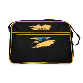Cadeau fier du New Jersey - Sac Retro - noir/or - Devant