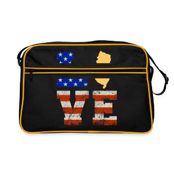 Cher cadeau new jersey - Sac Retro - noir/or - Devant