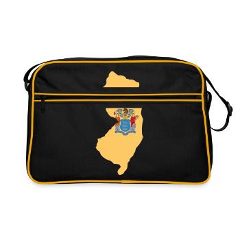 Cadeau à la maison du New Jersey - Sac Retro - noir/or - Devant