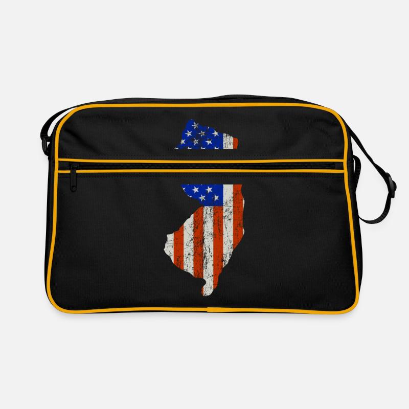 New jersey Home Usa flaggen geschenk Retro Tasche