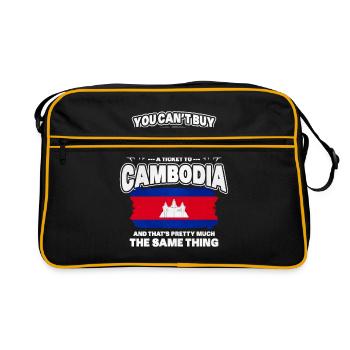 Cambodge - Sac Retro - noir/or - Devant