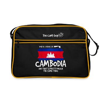 Cambodge - Sac Retro - noir/or - Devant