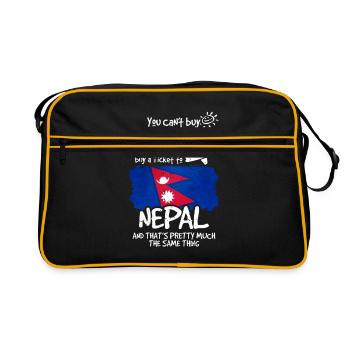 Nepal - Retro Bag - black/gold - Front