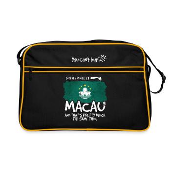 Macau - Retro Tasche - Schwarz/Gold - Vorne