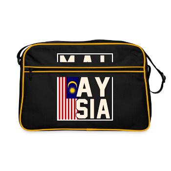 Malaisie - Sac Retro - noir/or - Devant