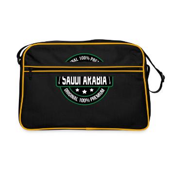 Arabie Saoudite - Sac Retro - noir/or - Devant