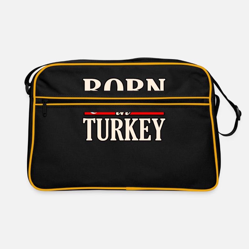 Türkei - Retro Tasche - Schwarz/Gold