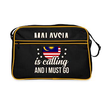 Malaisie - Sac Retro - noir/or - Devant
