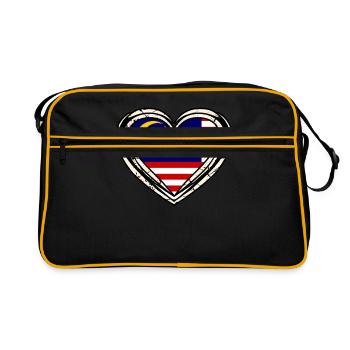 Malaisie - Sac Retro - noir/or - Devant