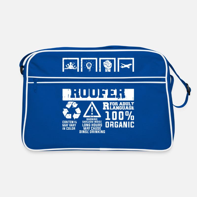 Bauarbeiter Dachdecker Geschenkidee Retro Tasche