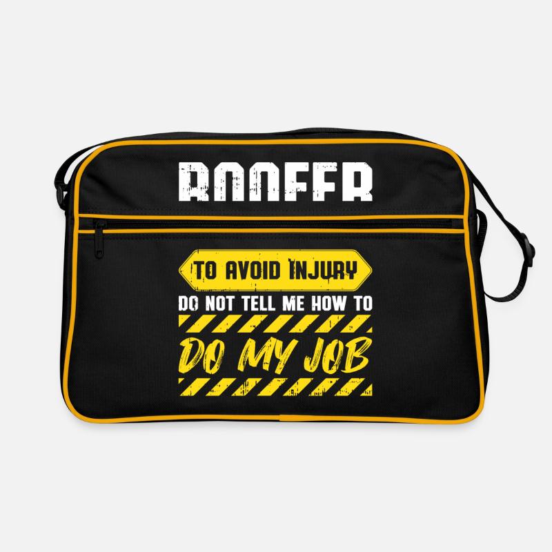 Bauarbeiter Dachdecker Geschenkidee Retro Tasche