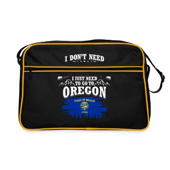 Oregon - Sac Retro - noir/or - Devant