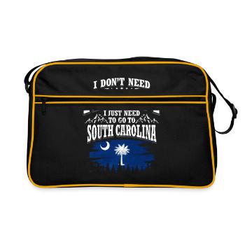 South Carolina - Retro Bag - black/gold - Front