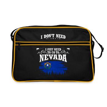 Nevada - Retro Bag - black/gold - Front