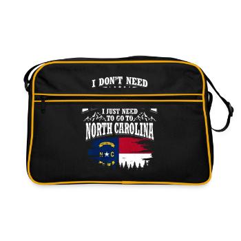 North Carolina - Retro Bag - black/gold - Front