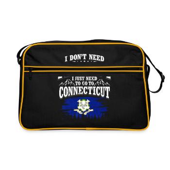 Connecticut - Sac Retro - noir/or - Devant
